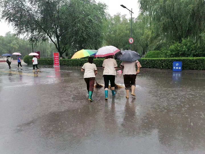 暴雨突袭，泛滥成河-挺住！物业公司在身边