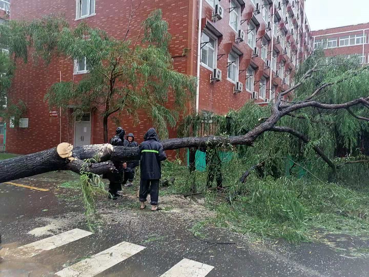 暴雨突袭，泛滥成河-挺住！物业公司在身边